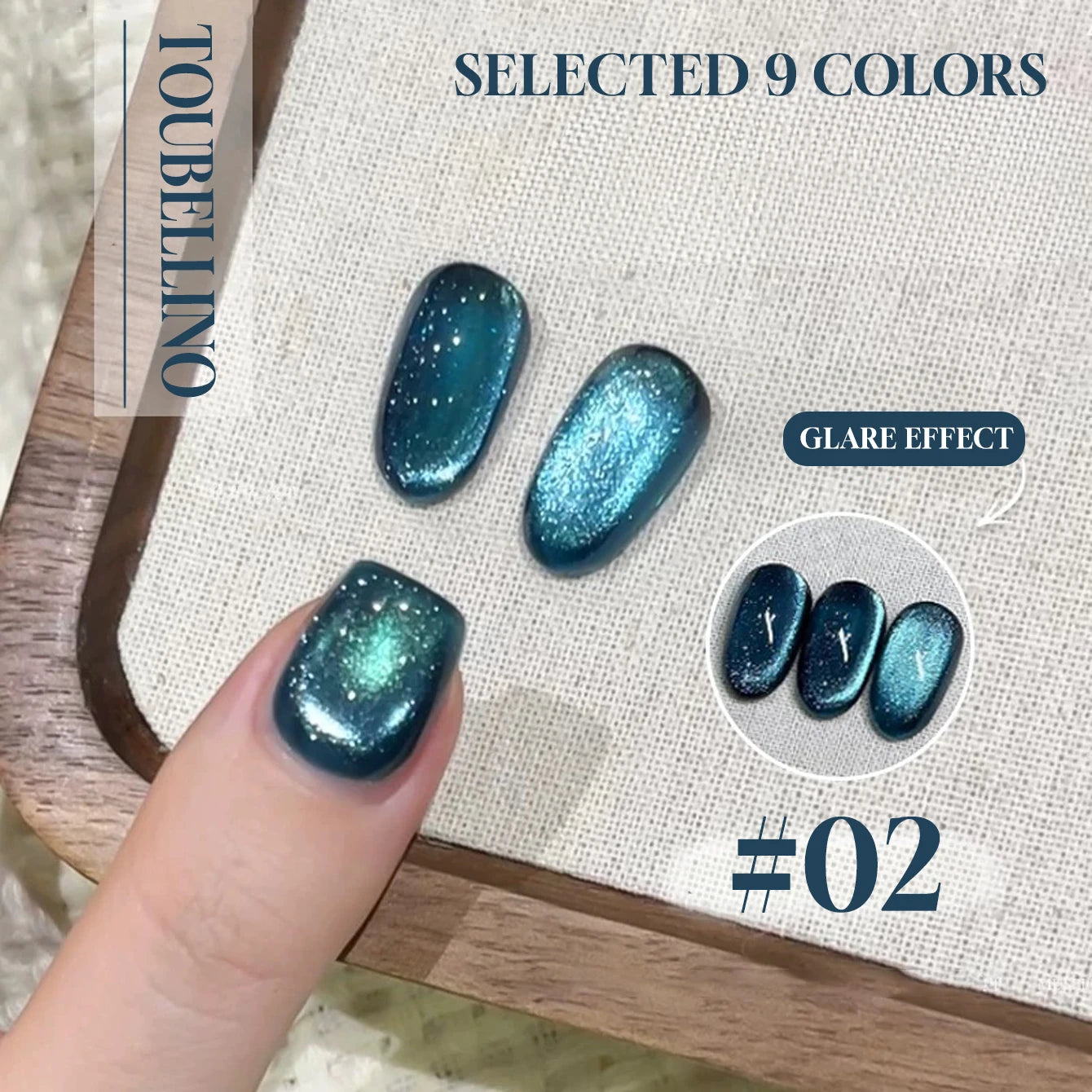 MIANEL 12ML Flower-like Satin Cat Eye Gel Nail Polish Popular Whitening Nail Polish Suitable Red Nails Blue Nails 1-12pcs