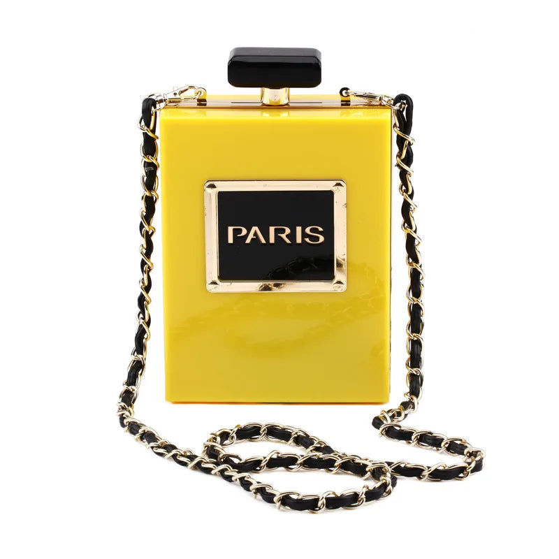 Acrylic Paris Perfume Shaped Bag