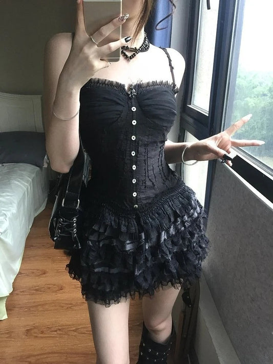 Vest Cake Skirt Set