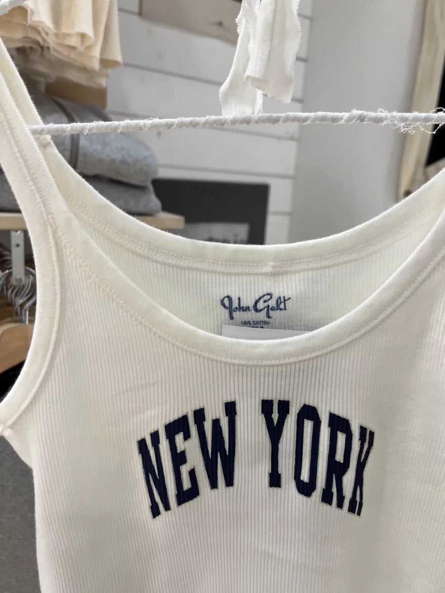 New York Letter Print Tank Top