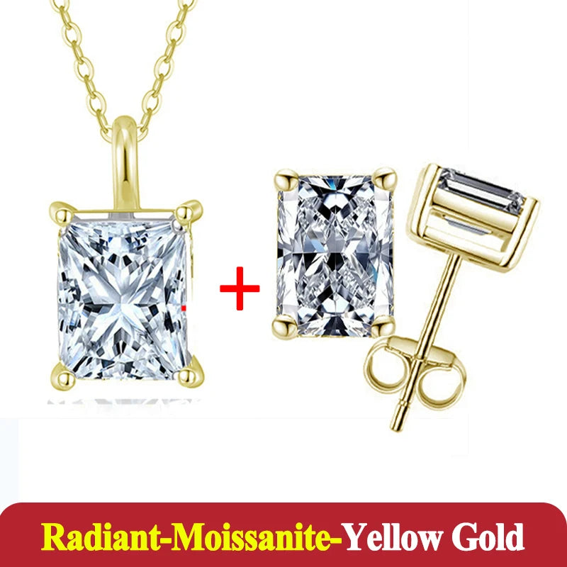 1-3ct Moissanite Diamond Jewelry Set