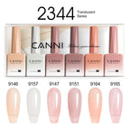 CANNI Nail Gel Polish Set Upgraded HEMA FREE Summer Nails Smooth Texture Ultra Gloss Top Coat Pigmented Gel Soak off UV LED Gel