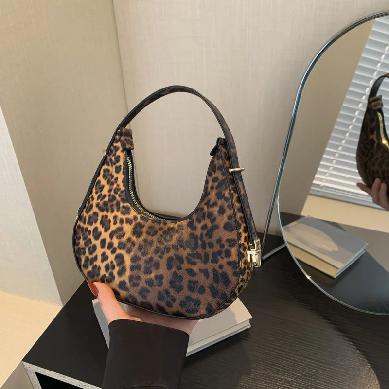 Cow Print Shoulder Bag