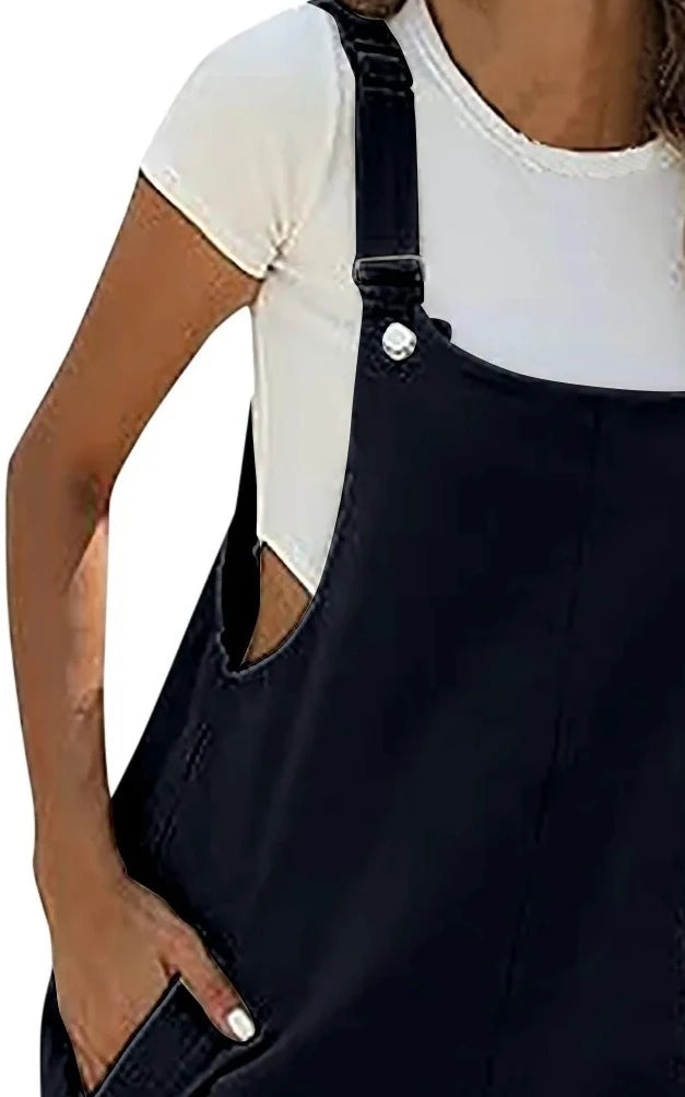 Solid Color Overalls
