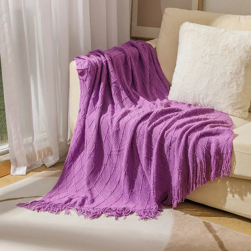 Knitted Throw Blanket