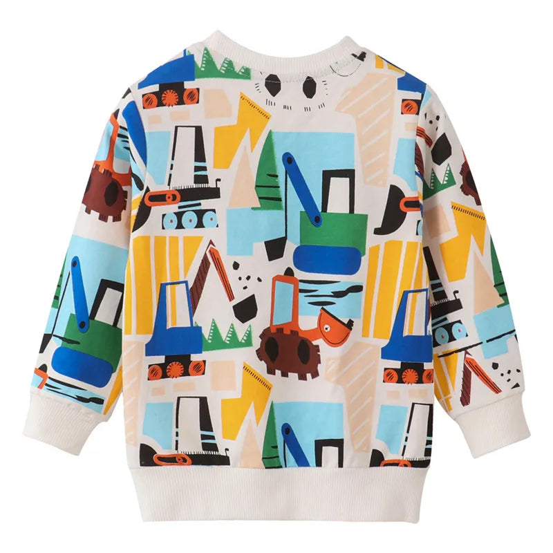 Whale Print Long Sleeve Sweatshirt