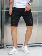 Distressed Jean Shorts