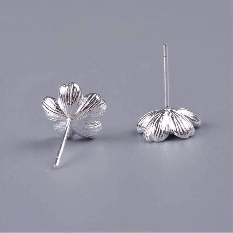 Blue Cherry Blossom Earrings