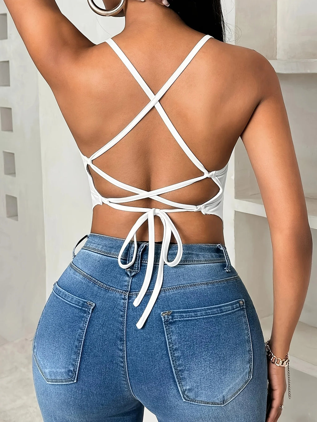 Asymmetrical Handkerchief Hem Cami Top