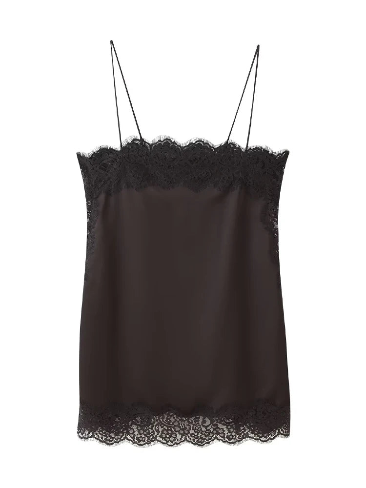 Lace Patchwork Skirt Set