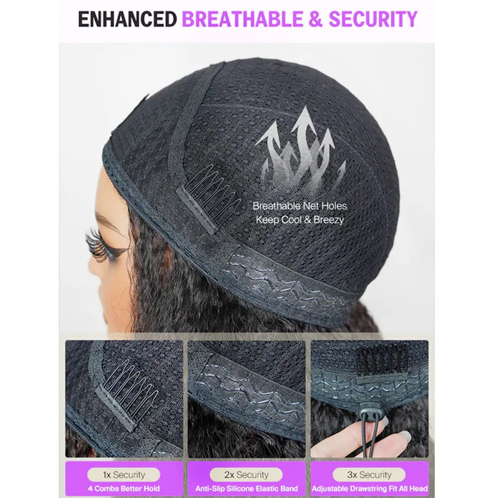 Burmese Curly Half Wig