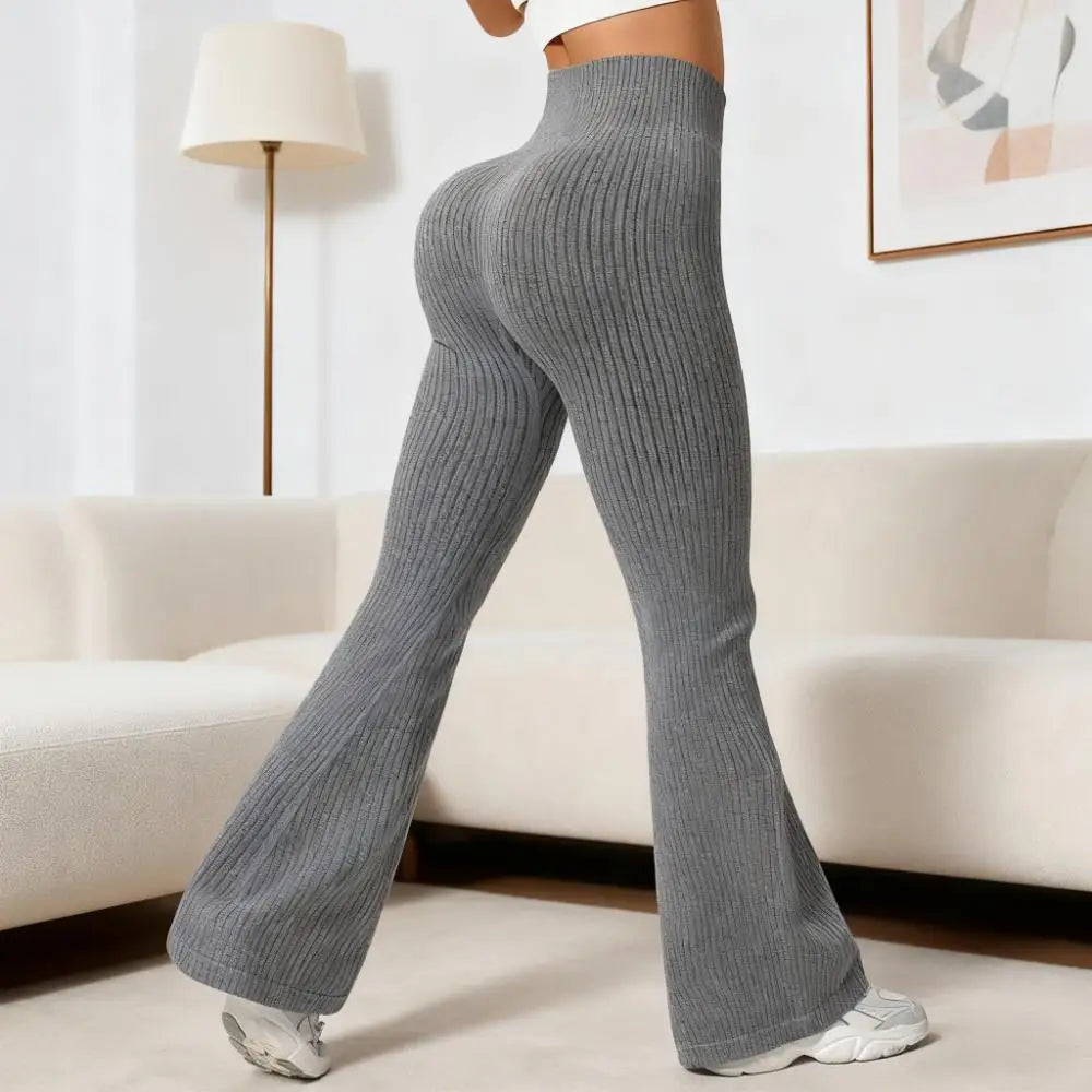 Seamless High-Waisted Flare Pants