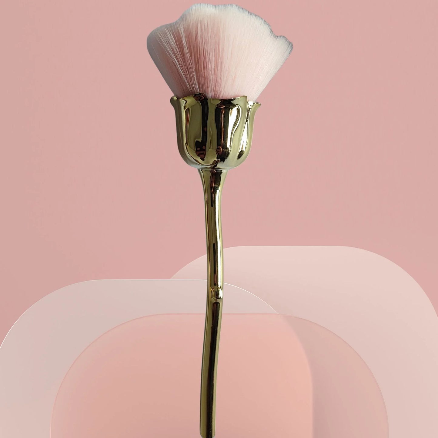 1PCS Nails Art Rose Flower Brush For Manicure Accesoires Tool Popular Round Small Gel polish Dust Cleaning Decoration Equipment