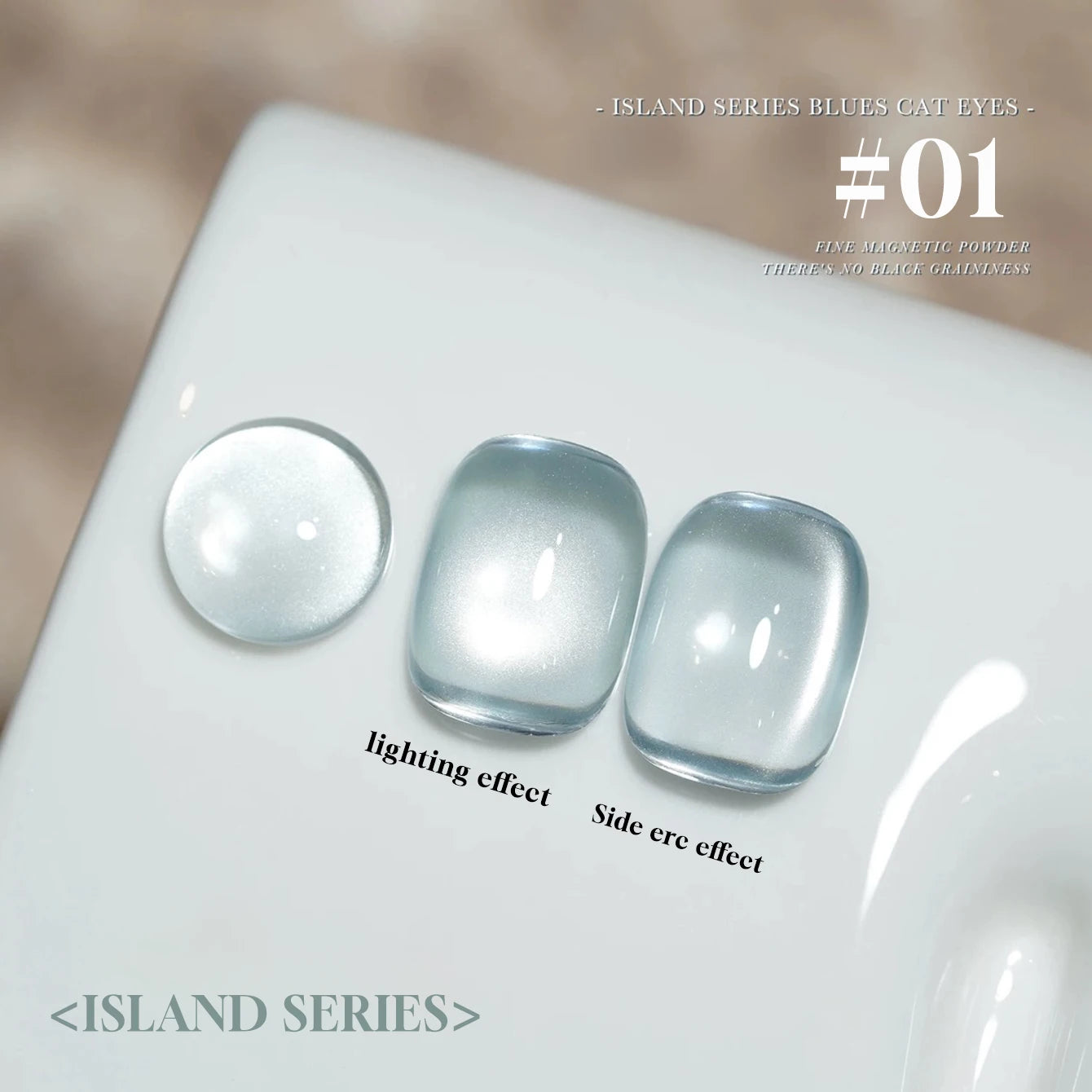 MIANEL 12ML Blue Ocean Cat Eye Gel Nail Polish Mint Mambo Whitenning Glass Beads Cat Magnetic Gel Blue Nails 1-21pcs