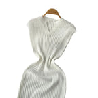 V-Neck Sleeveless Elastic Sundress
