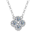 3mm Moissanite Clover Pendant Necklace