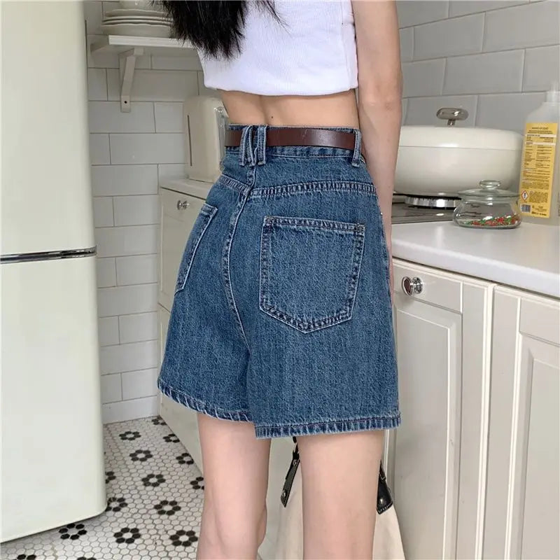 Blue Denim Shorts