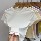 Basic Solid Short Sleeve Tee