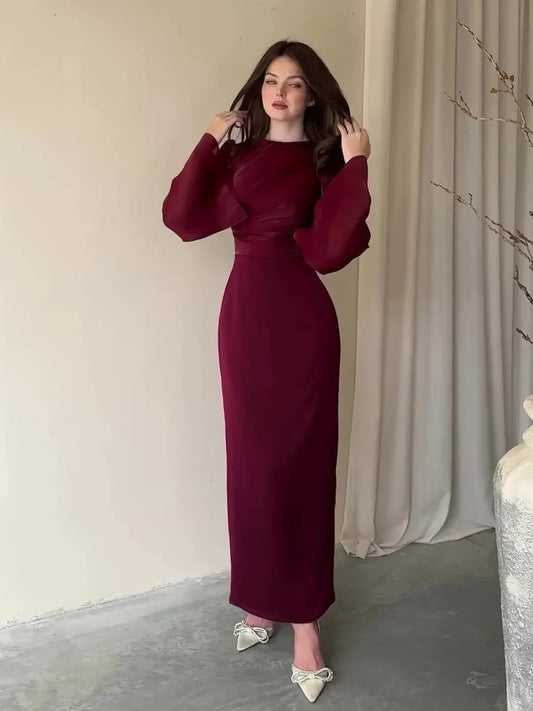 Muslim Silky Evening Dress Eid Ramadan Vestidos Arab Long Robe Morocco Kaftan Dubai Islam Women Party Dresses Abayas Jalabiya