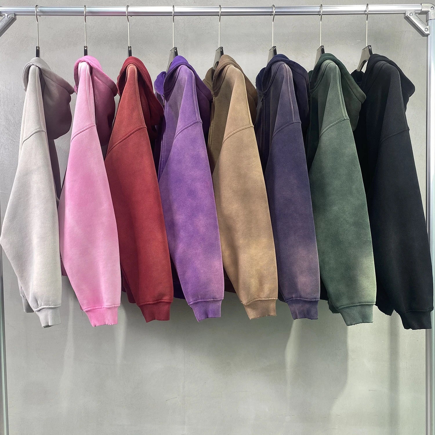 Wash Zip-Up Hoodie