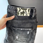 Distressed Denim Shorts