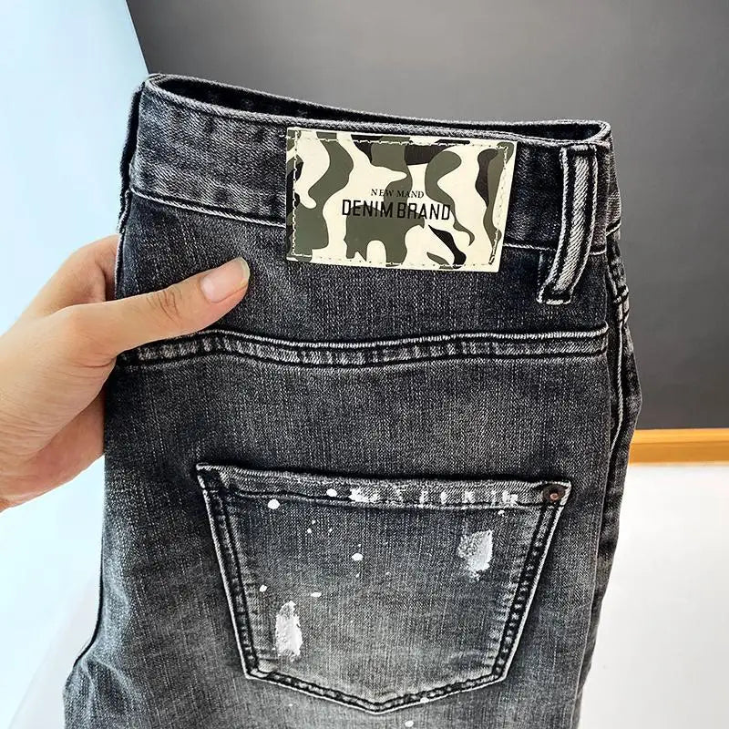 Distressed Denim Shorts