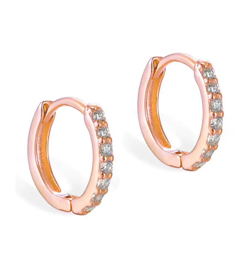 925 Sterling Silver Round Hoop Earrings