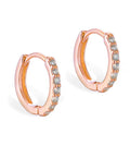 925 Sterling Silver Round Hoop Earrings