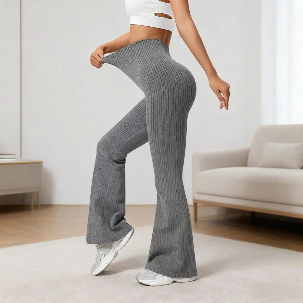 Seamless High-Waisted Flare Pants