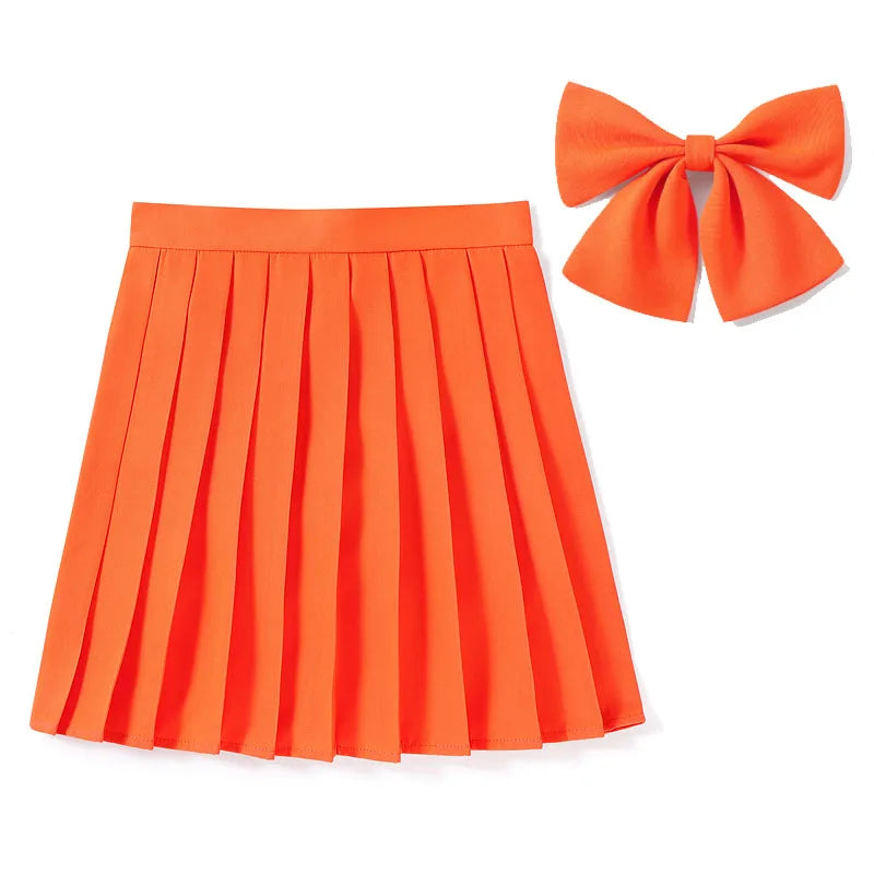 High Waist Skirt With Bowtie