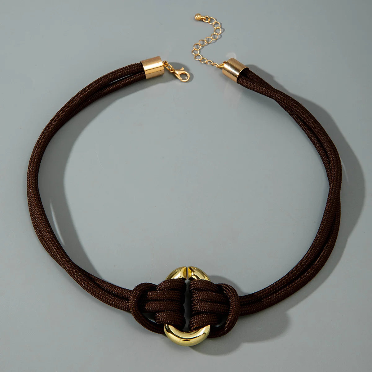 Pure Hand-Woven Mixed Color Knotted Necklace