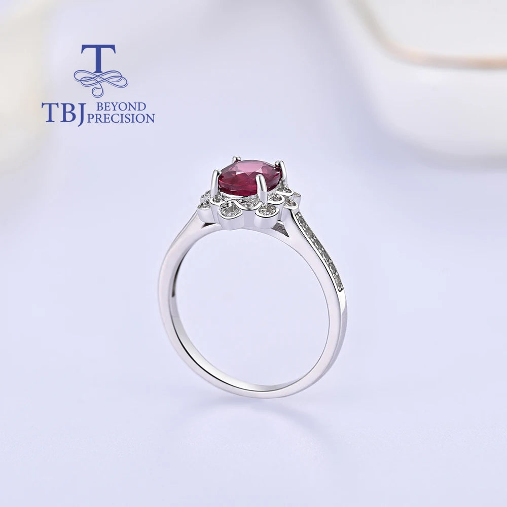 925 Silver July Birthstone Gemstone Ring