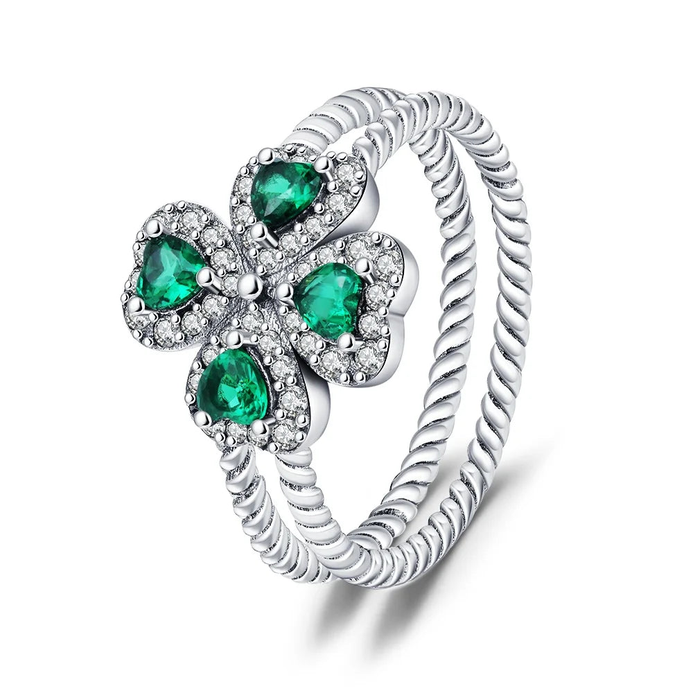 925 Sterling Silver Flower Rings