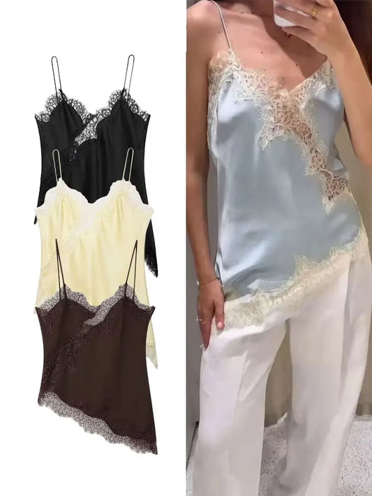 HH Lace Spliced Suspender Top