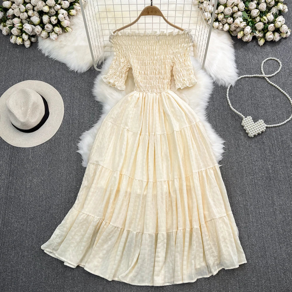A-Line One-Shoulder Dress