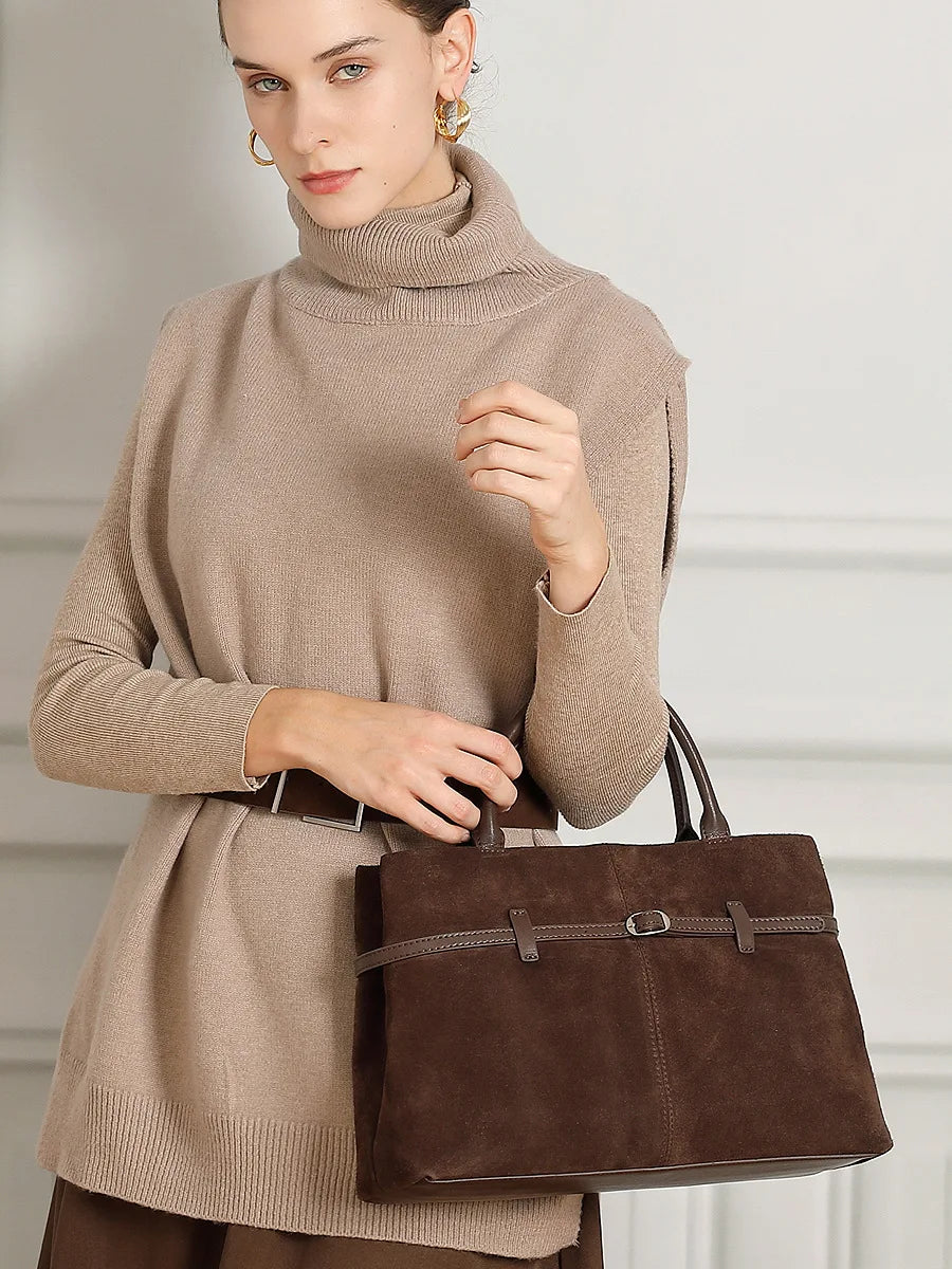 YANATARI Leather Minimalist Tote Bag