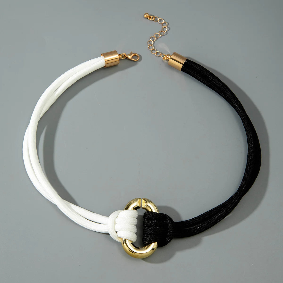 Pure Hand-Woven Mixed Color Knotted Necklace