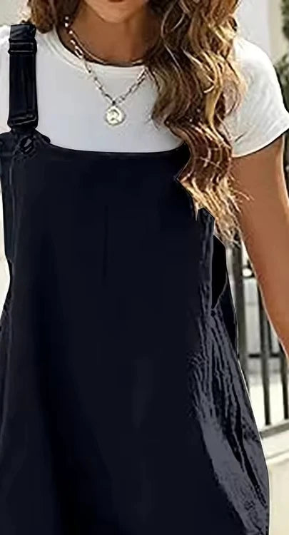 Solid Color Overalls