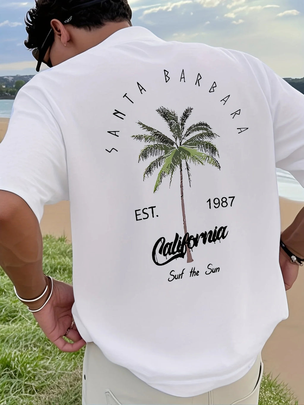 Coconut Tree Letter Printed Tee