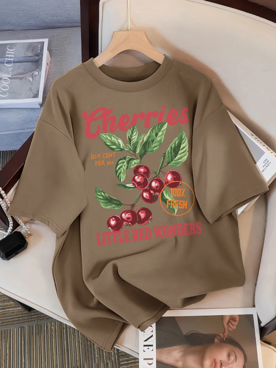 チェリー100%フレッシュ リトルレッドワンダーズTシャツ