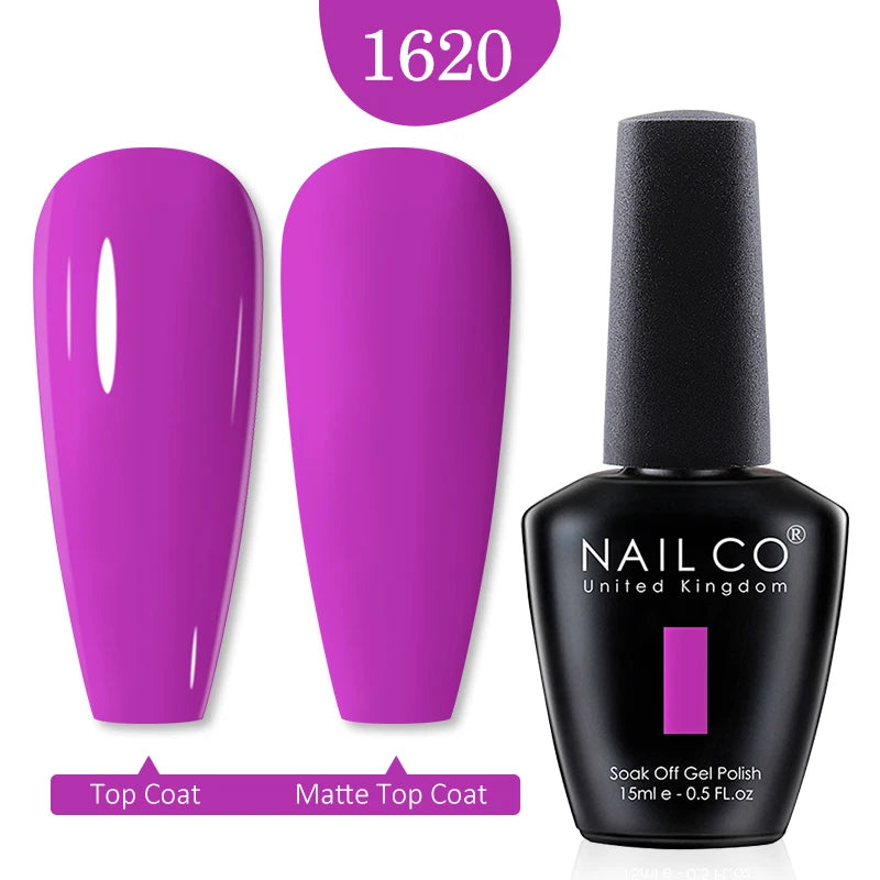 NAILCO 15ml Nail Gel Polish Winter Nude Colors Hybrid Gel Varnish Manicure UV Gel Nail Polish Primer Top Base Coat LED Nails Art