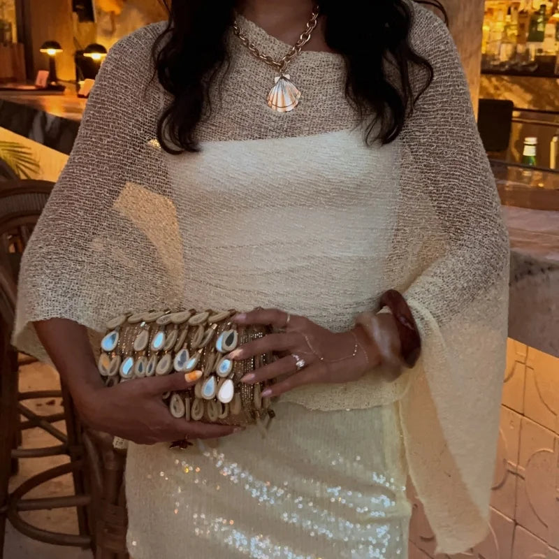 Sheer Poncho Top