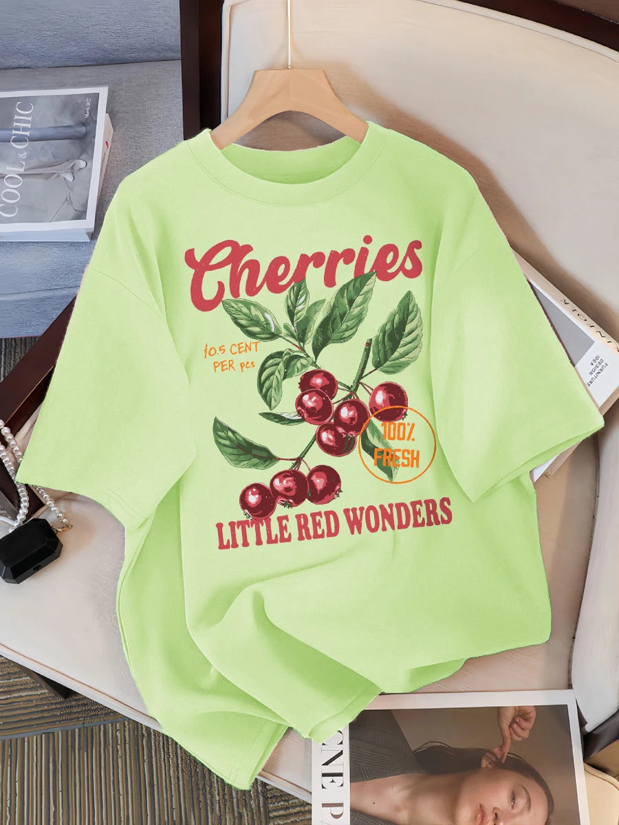 チェリー100%フレッシュ リトルレッドワンダーズTシャツ
