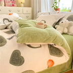 Warm Plush Flannel Duvet Cover
