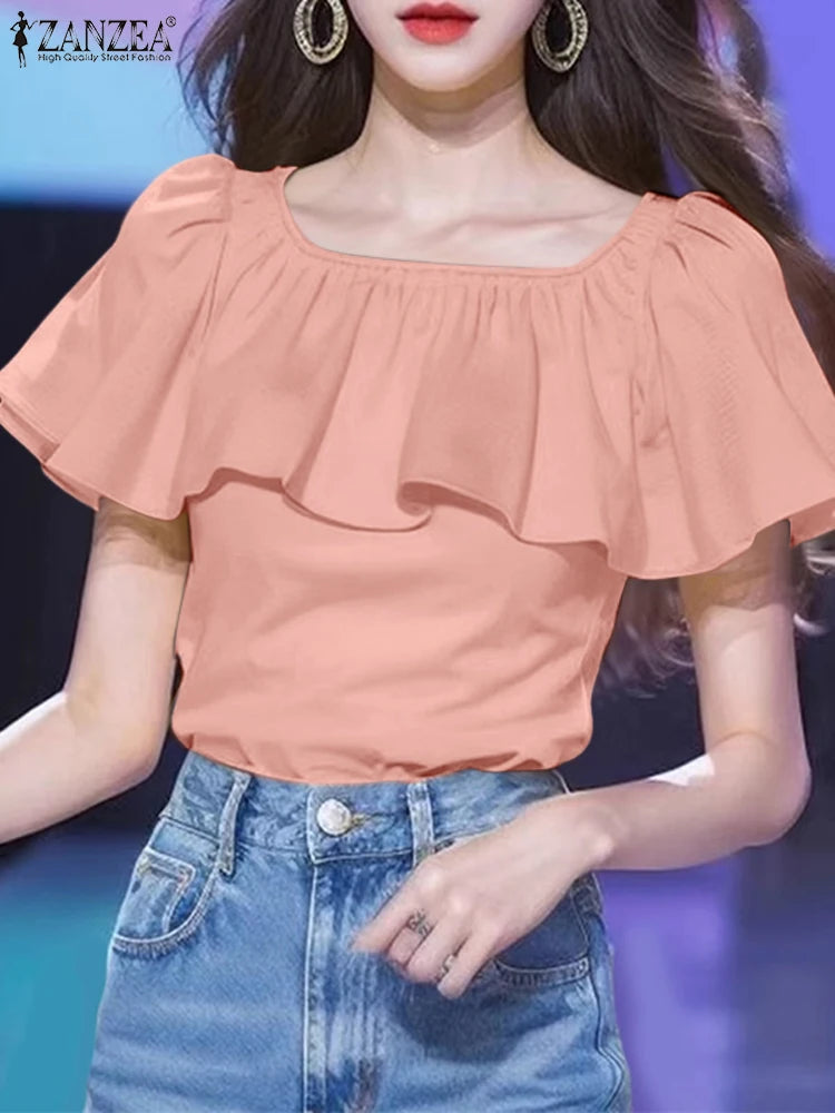 ZANZEA Short Sleeve Shirt
