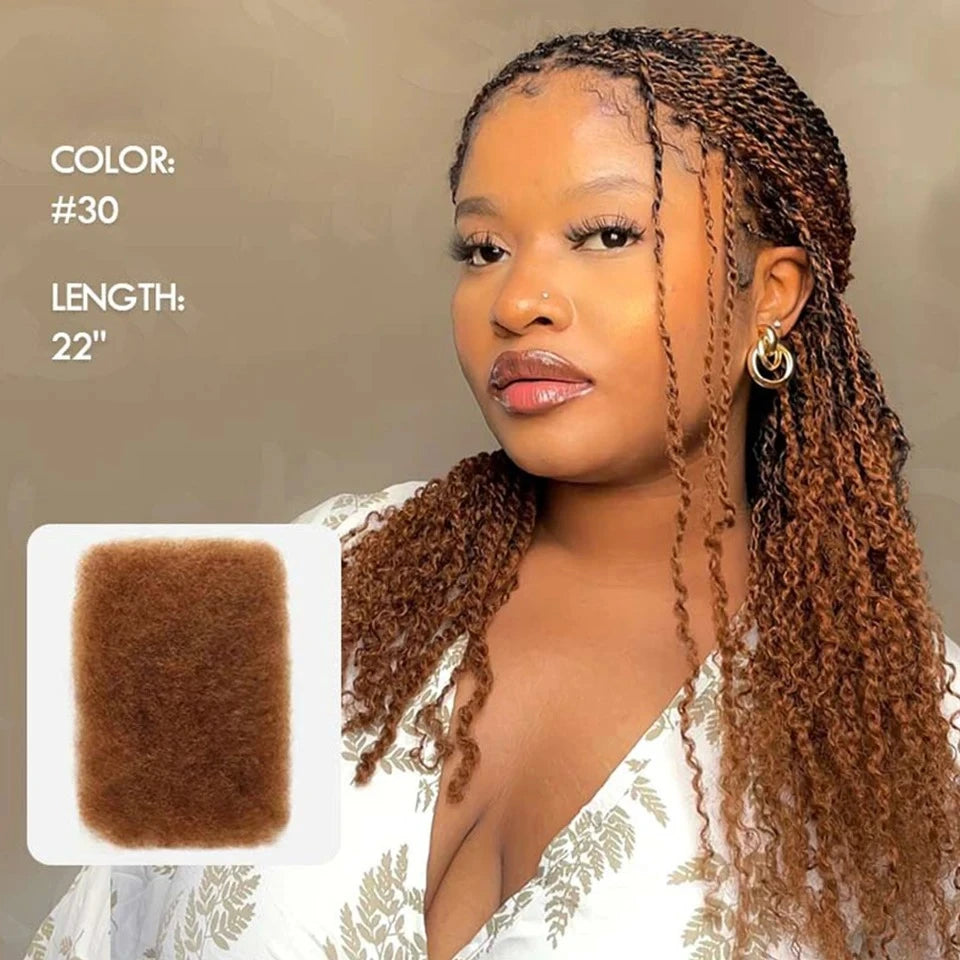Brazilian QVR Afro Kinky Bulk Human Hair