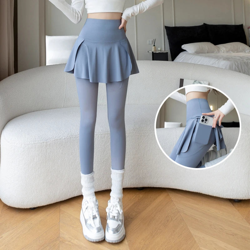 Fake Two Pieces Leggings