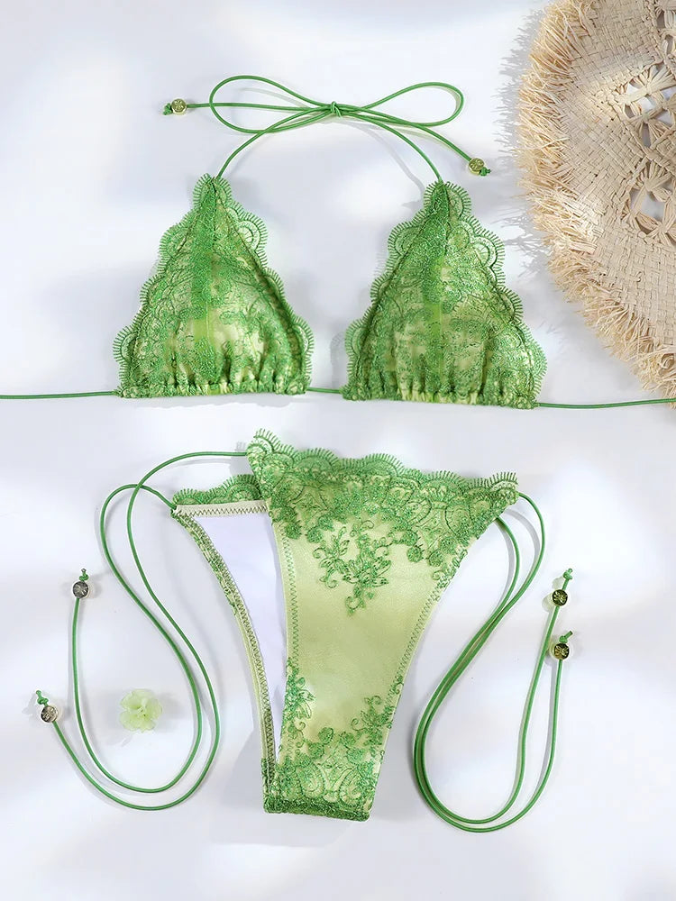 Hollow Lace Bikini