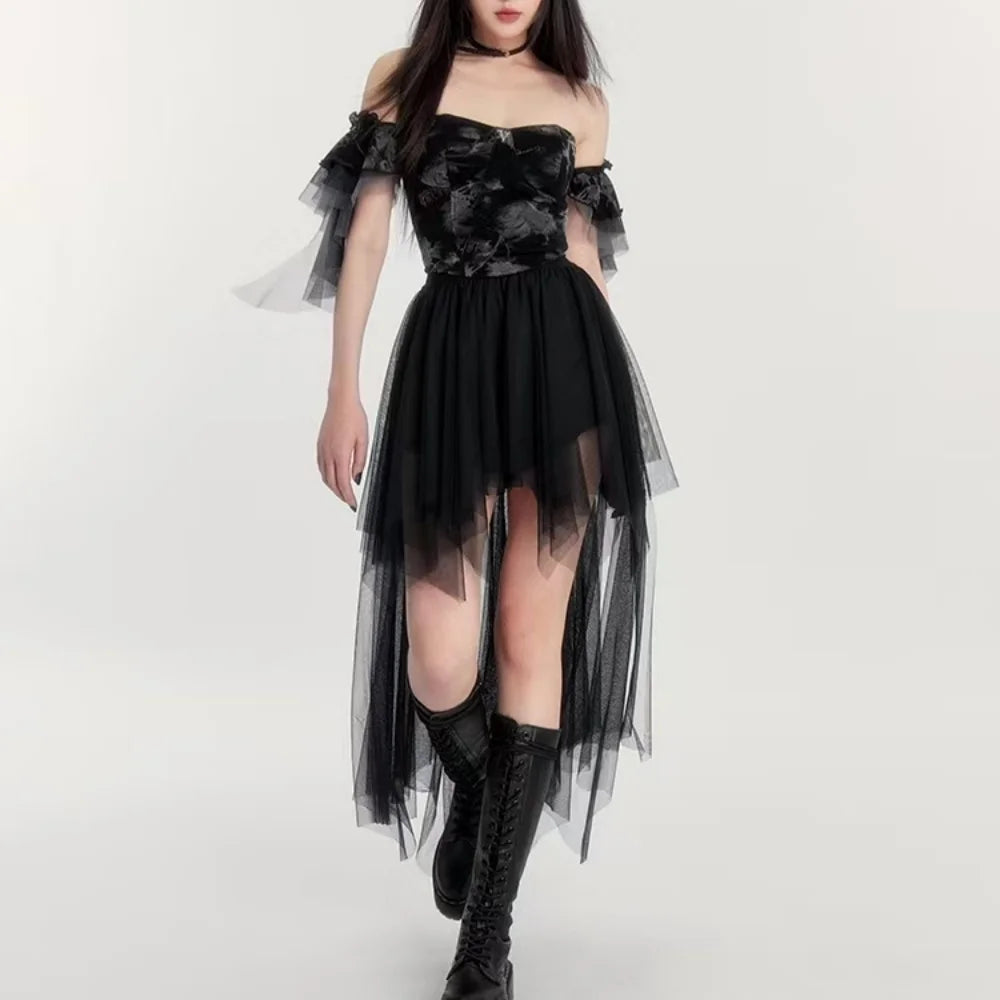 Irregular Mesh Skirt
