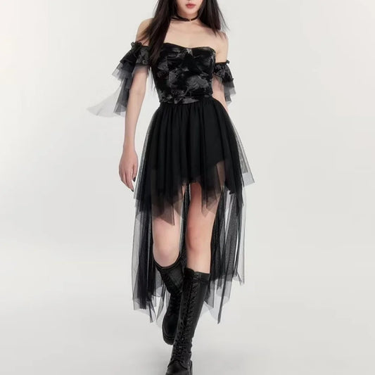 Irregular Mesh Skirt